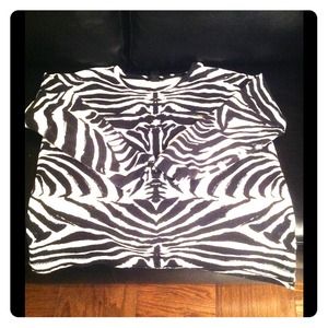 Zebra print sweatshirt