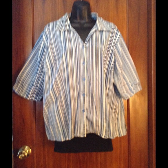 Blue n white stripe shirt