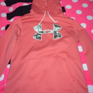 Pink Under Armour Pullover Hoodie