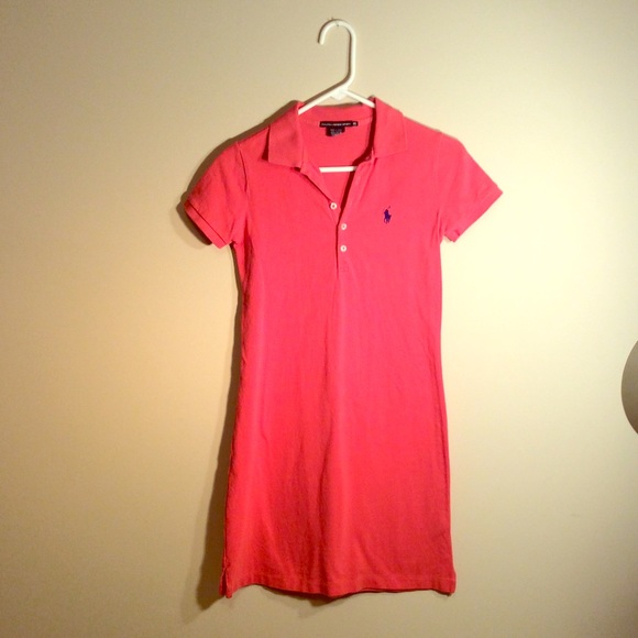 Ralph Lauren Dresses & Skirts - RALPH LAUREN CORAL PINK POLO DRESS