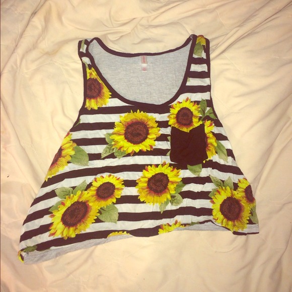 Sun Flower Crop Top