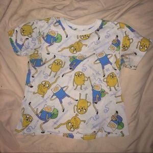 Adventure time cropped tee