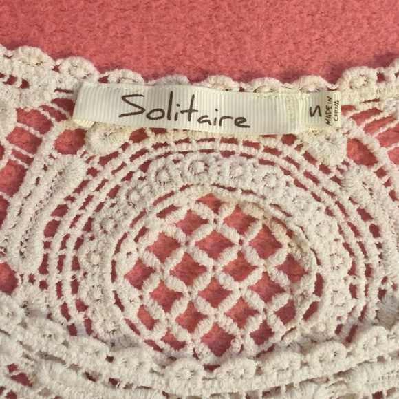 SALE ⛔️ Crotchet Solitaire Ivory Top - Picture 3 of 3