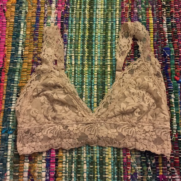 nude lace bralette