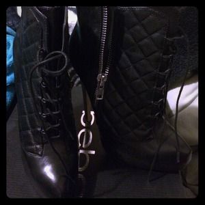 Brand new black booties