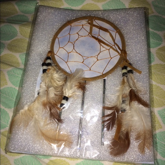 Brown dream catcher.