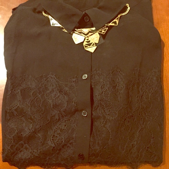 Lacy Chiffon Blouse - Picture 1 of 1