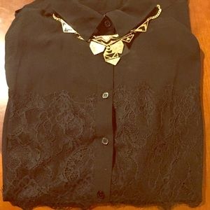 Lacy Chiffon Blouse