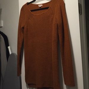 Orange rust merona sweater size medium