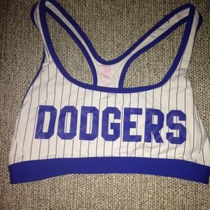 Dodgers sports bra by Pink Victoria's Secret