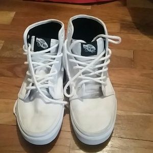 Used white hightop vans