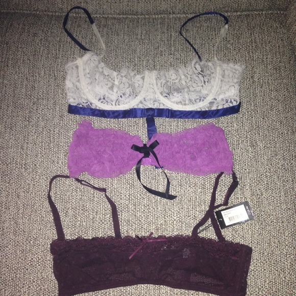 Sexy lingerie Bras blue & white bra only