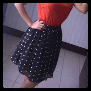Polka dot skirt