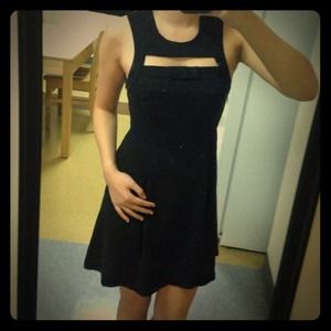 Black Dress with Cut Outs