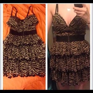 Zebra print Wet Seal short dress.