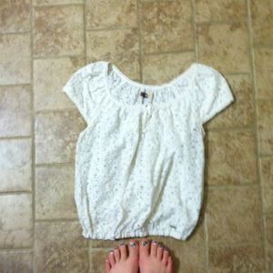 Hollister lace shirt