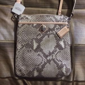Authentic Coach Python Print Crossbody Bag