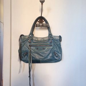 Small Blue Moto bag