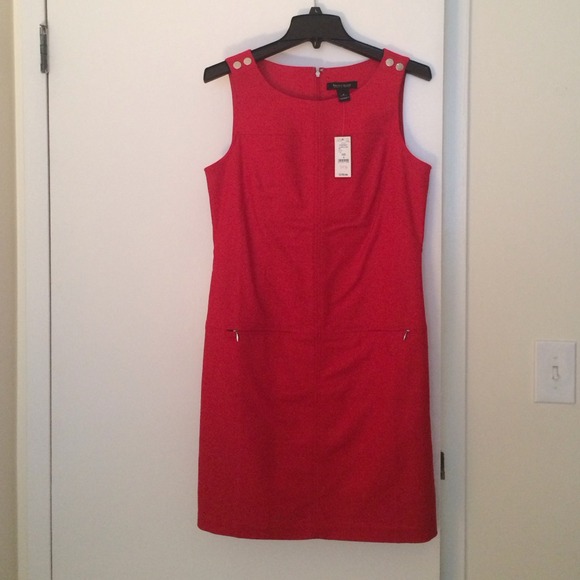 White House Black Market red dress size 8