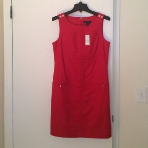 White House Black Market red dress size 8