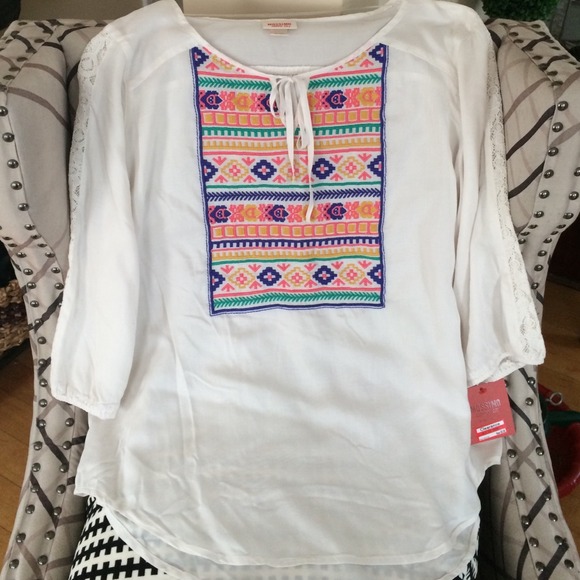 Aztec pattern blouse
