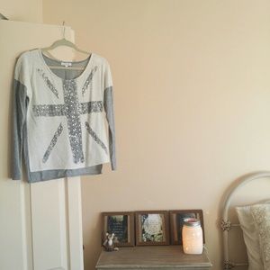 Studded British Flag Top