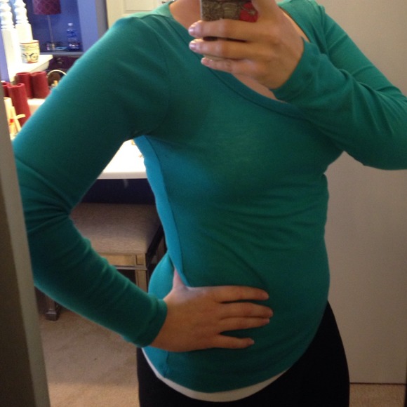 Teal long sleeve shirt