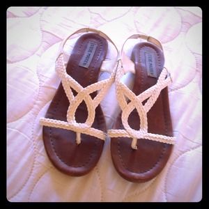 Steve Madden white sandals size 7.5