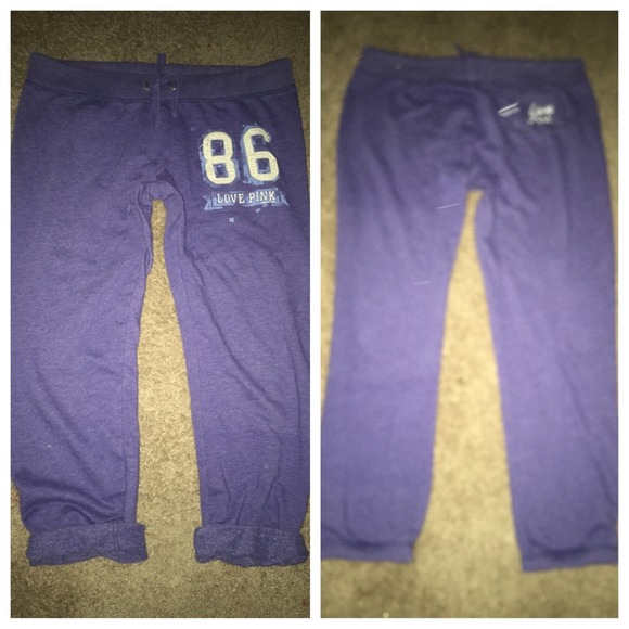 🔴LAST CHANCE🔴VS PINK love crop capri sweatpants