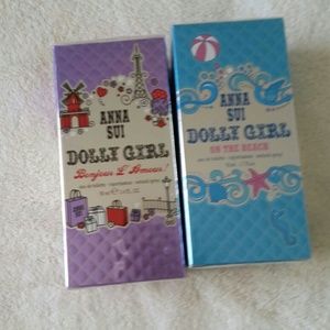 Anna sui dolly on the Beach. Only blue box on sale