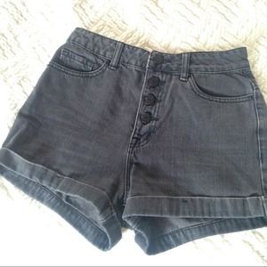 Grey high waisted shorts