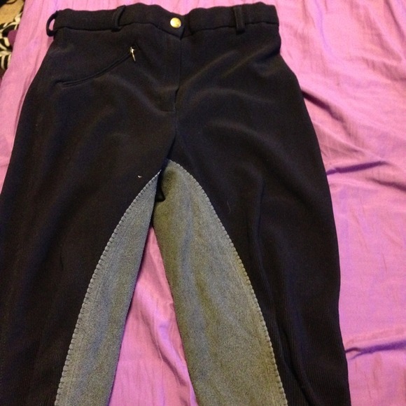 TuffRider Full seat riding breeches. Navy blue