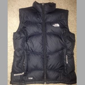 Black Girls size Large NorthFace Vest