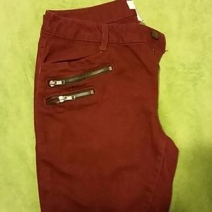 Forever 21 maroon skinny jean