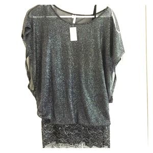 Maurice's black tunic top