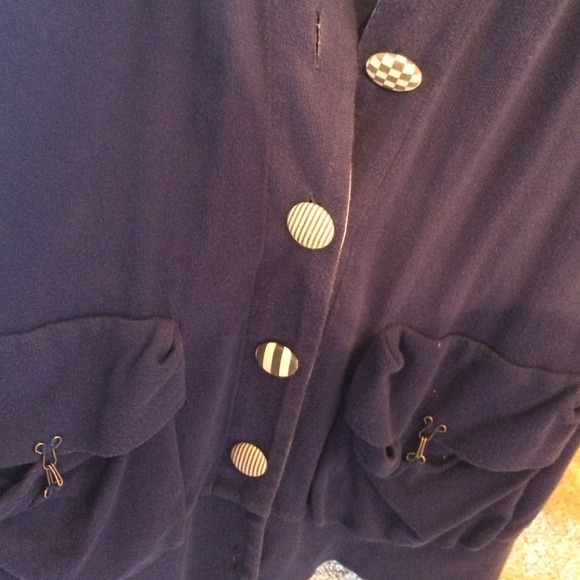 MEDIUM-LONG Chic Blue Cardigan - Picture 2 of 3