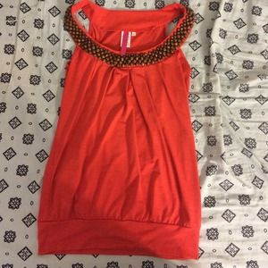 Red Sleeveless Top
