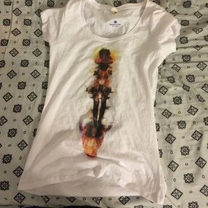 T-shirt w/ lady silhouette