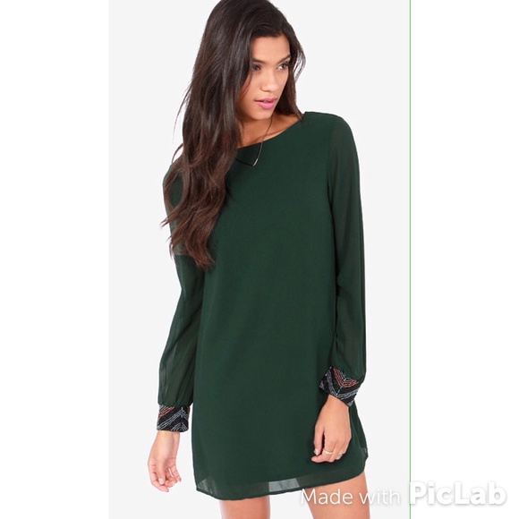 Dresses & Skirts - SOLD/BUNDLED♥️Chiffon beaded shift dress