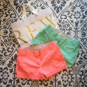 J.Crew 3" Chino shorts - size 0