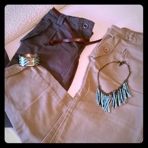 Gray and tan bubble pants!  Belt included!!!