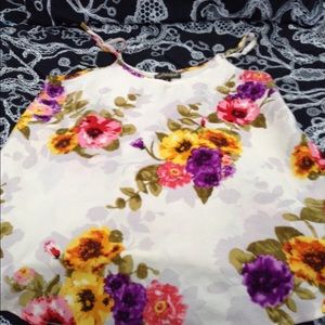 Flower shirt: tank top