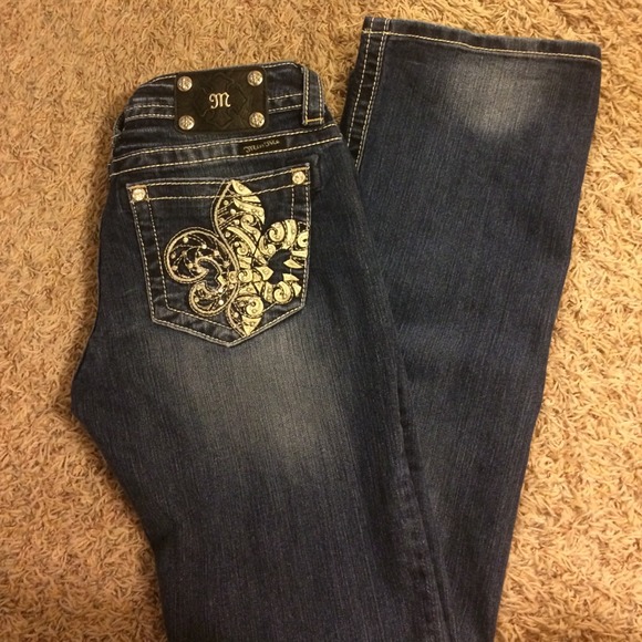 New Miss Me Fleur De Lis jeans