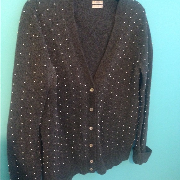 New Madewell Cardigan with silver beading