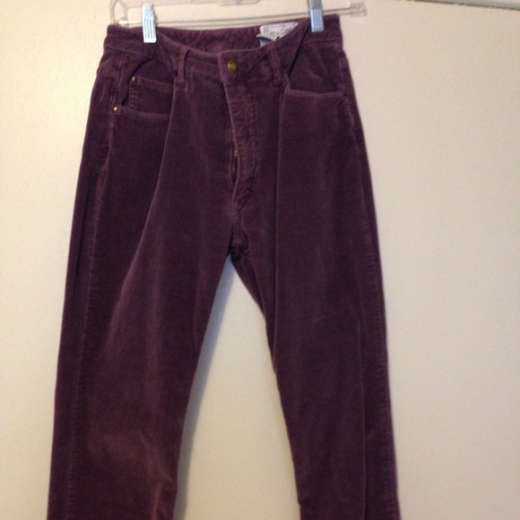 plum corduroy pants