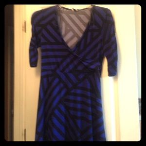 Black & blue dress