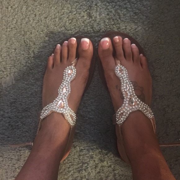 Metallic Gold Sandals