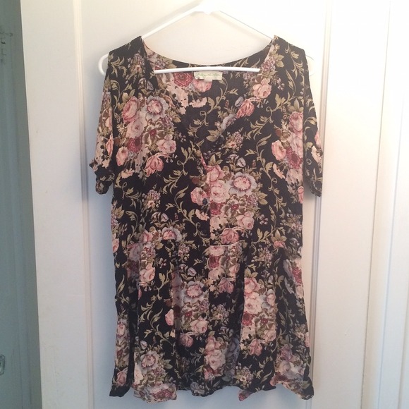 Staring At Stars Gauze Button-Front Babydoll Dress