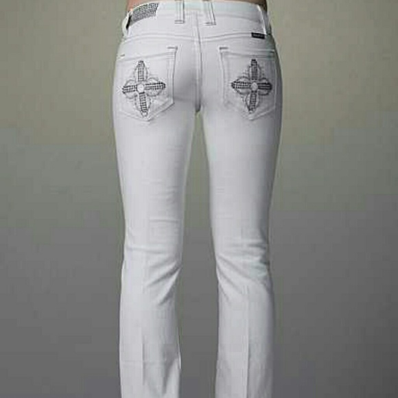 Miss Me Jeans White Size 28 Bling Jems Bootcut