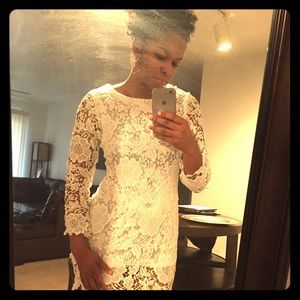 White lace dress (Medium)